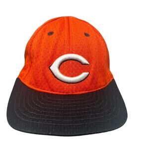 Cincinnati Reds Hat Sportco Ballfit Mesh Fitted Men's Orange Black